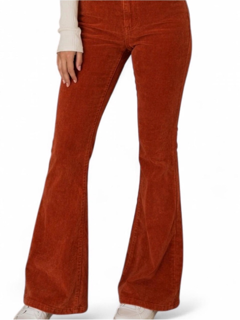 Rust Corduroy Western Boho Pants
